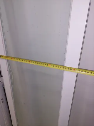 Puerta doble de cristal para local