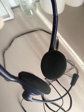 Auriculares con micrófono y 2 conectores