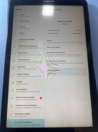 Samsung Galaxy Tab A 2016 Negra