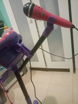 Micrófono de Juguete Rosa y Morado