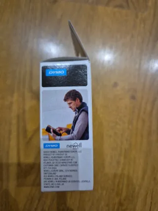 DYMO Rhino Etiquetas Nylon Flexible Negro Amarillo