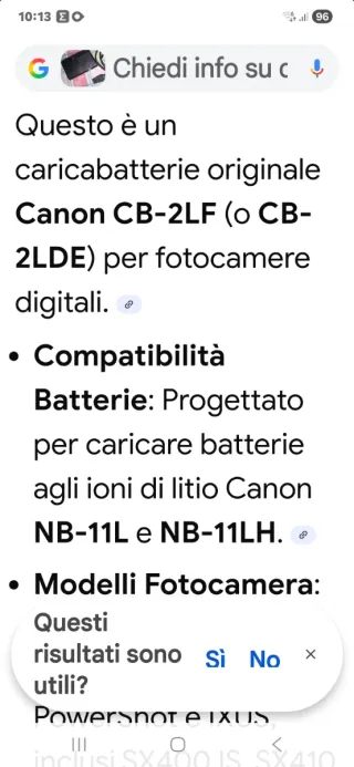 Caricabatterie Canon