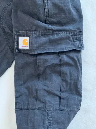 Pantalón Cargo Carhartt Negro Recto Talla 28 US
