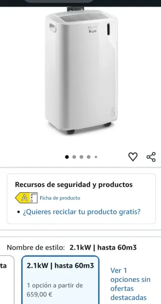 De'Longhi PACEM 77 Pingüino Aire Acondicionado
