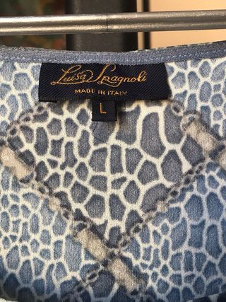 Top Luisa Spagnoli azzurro Taglia L