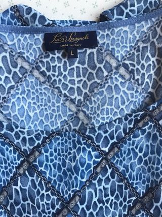 Top Luisa Spagnoli azzurro Taglia L