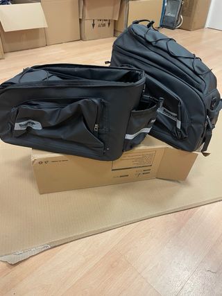 Maleta Trasera Bicicleta Rhinowalk Negra