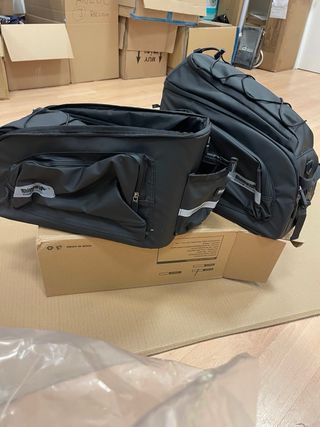 Maleta Trasera Bicicleta Rhinowalk Negra