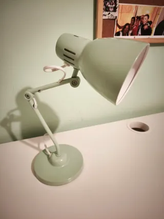 Flexo Escritorio Verde Metal y Plástico