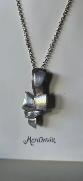 Gargantilla de plata paloma canivet