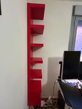 Estantería IKEA Lack Roja