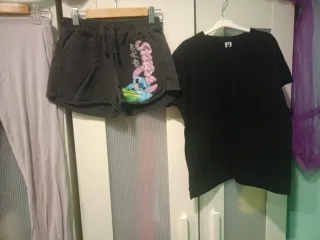 Lote Pijama y Conjunto Bermudas T.10-12