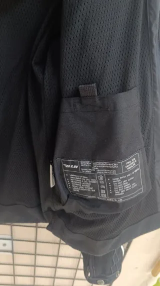 Chaqueta moto retro negra