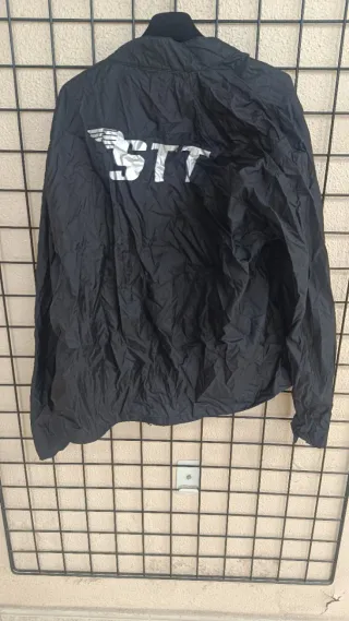 Chaqueta moto retro negra