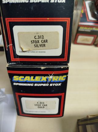 Scalextric Spinning Super Stox Pareja Oro Plata
