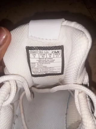 Zapatillas deportivas fila  blancas