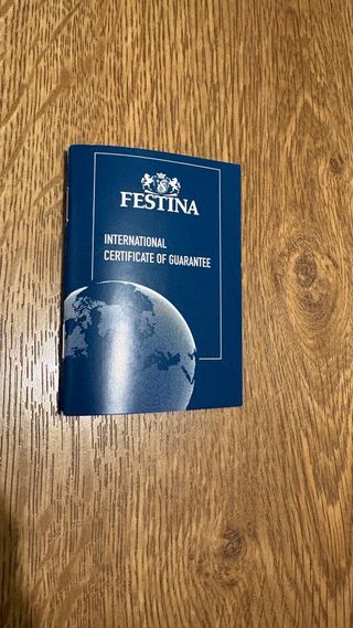 Reloj Festina Plata Esfera Azul Marino