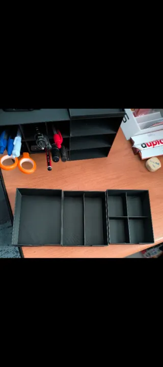 Organizador de escritorio negro