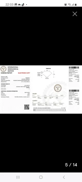 Diamante Marrón IGI 3.24Ct