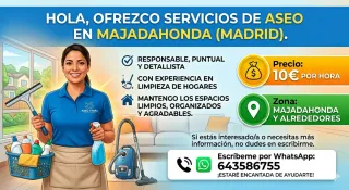 Servicio de limpieza de hogar a domicilio.