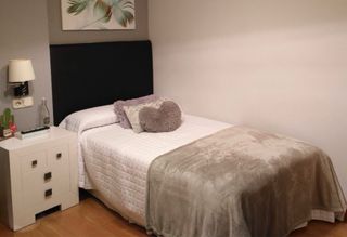 Cama 105cm completa: colchón y somier tapizado