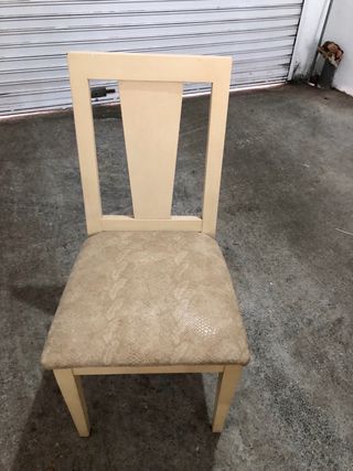 Mesa comedor redonda con 4 sillas