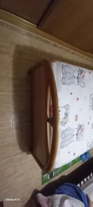 2 Camas 105cm Madera y Tela