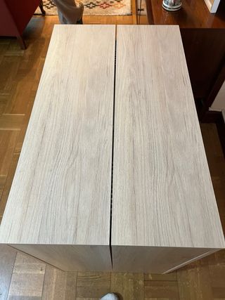 Mesa extensible de madera como nueva