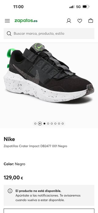 Zapatillas Nike Mujer Negro/Blanco