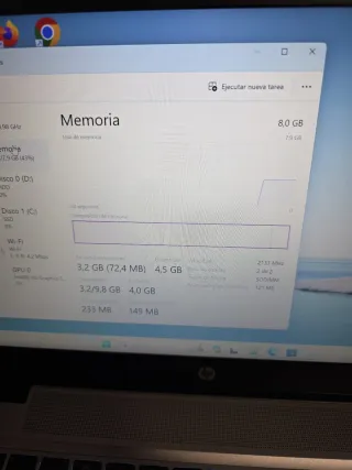 Ordenador Portátil HP i7-6TA 8GB RAM
