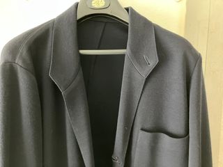 EleganteChaqueta Blazer Punto Azul Marino