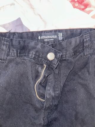 3x Pantalones Stradivarius Negros