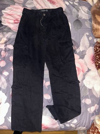 3x Pantalones Stradivarius Negros