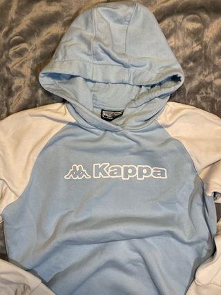 Sudadera Kappa Azul y Blanca