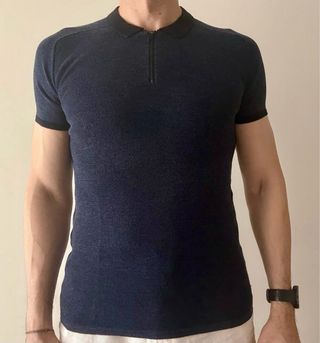 Jersey Guess Cremallera Azul Talla L