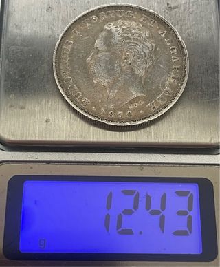 Moneda de 500 Reis, Portugal, 1879. Luis I