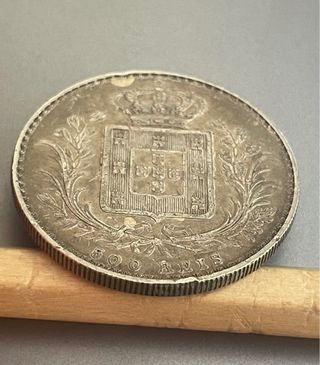 Moneda de 500 Reis, Portugal, 1879. Luis I
