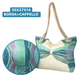 Borsa mare e cappello coordinati