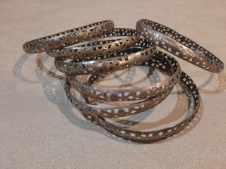 Semanario Plata Calada Vintage 7 Piezas Años 50