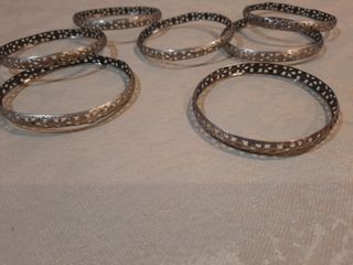 Semanario Plata Calada Vintage 7 Piezas Años 50