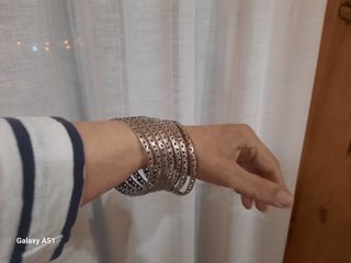 Semanario Plata Calada Vintage 7 Piezas Años 50