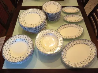 Vajilla La Cartuja Flor de lis