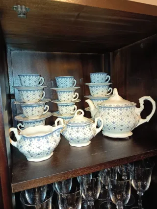 Vajilla La Cartuja Flor de lis