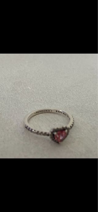 Anillo Pandora y Colgante Corazón Rosa
