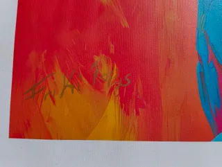 Vegeta Fuego y Linaje Lienzo Ed. Limitada XL