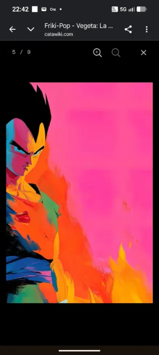 Vegeta Fuego y Linaje Lienzo Ed. Limitada XL