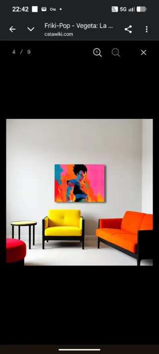 Vegeta Fuego y Linaje Lienzo Ed. Limitada XL