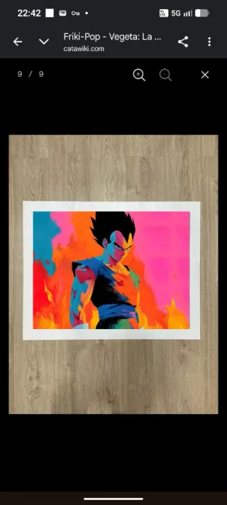 Vegeta Fuego y Linaje Lienzo Ed. Limitada XL