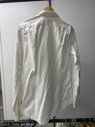 Camisa Calvin Klein Blanca Manga Larga
