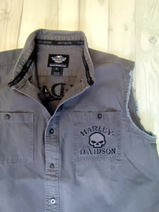 Camisa Harley-Davidson Skull sin mangas XL